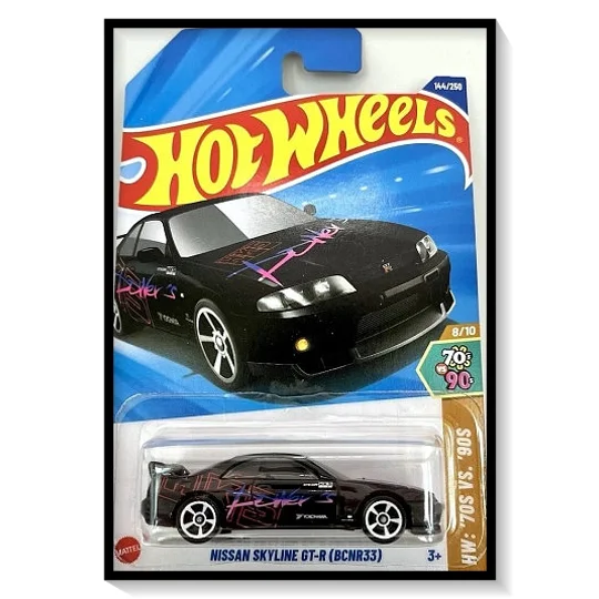 2025 Hot Wheels Mainline Nissan Skyline GT-R (BCNR33) (Black) #144/#250