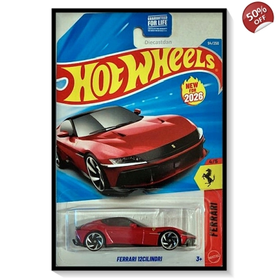 2026 Hot Wheels Mainline Ferrari 12Cilindri #94/#250