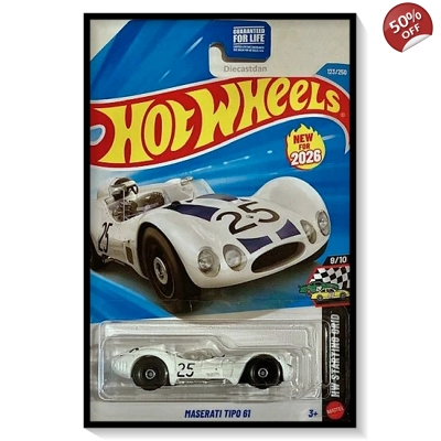 2026 Hot Wheels Mainline Maserati Tipo 61 #123/#250
