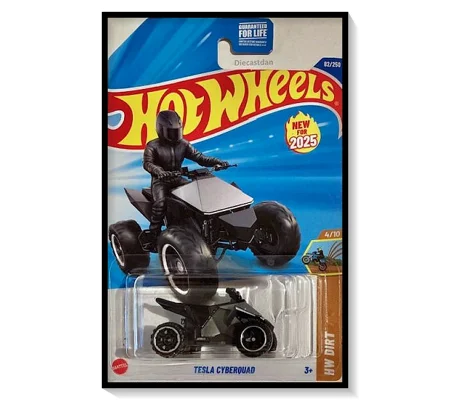 2025 Hot Wheels Mainline Tesla Cyberquad [Metalflake Silver] #82/#250