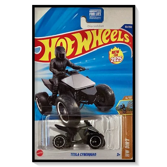 2025 Hot Wheels Mainline Tesla Cyberquad [Metalflake Silver] #82/#250