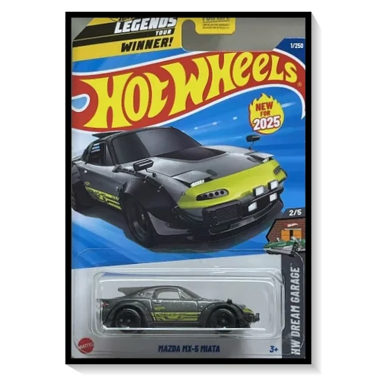 2025 Hot Wheels Mainline Mazda MX-5 Miata [Metallic Gray] #1/#250