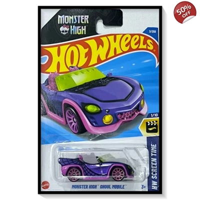 2025 Hot Wheels Mainline Monster High Ghoul Mobile [Purple] #3/#250