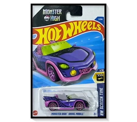 2025 Hot Wheels Mainline Monster High Ghoul Mobile [Purple] #3/#250