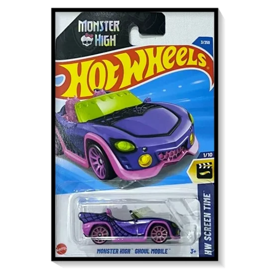 2025 Hot Wheels Mainline Monster High Ghoul Mobile [Purple] #3/#250