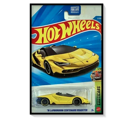 2026 Hot Wheels Mainline '16 Lamborghini Centenario Roadster [Yellow Giallo Orion] #2/#250