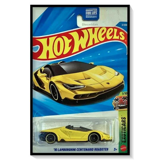2026 Hot Wheels Mainline '16 Lamborghini Centenario Roadster [Yellow Giallo Orion] #2/#250