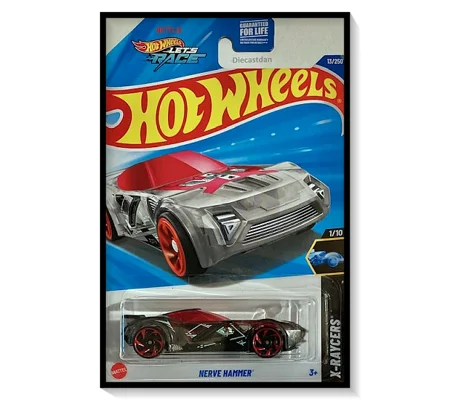 2025 Hot Wheels Mainline Nerve Hammer [Translucent Black & Red] #13/#250