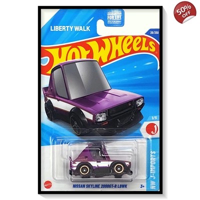 2025 Hot Wheels Mainline Nissan Skyline 2000GT-R LBWK [Metalflake Pearl Purple] #26/#250