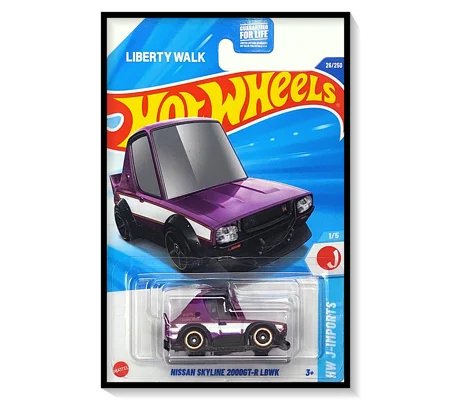 2025 Hot Wheels Mainline Nissan Skyline 2000GT-R LBWK [Metalflake Pearl Purple] #26/#250
