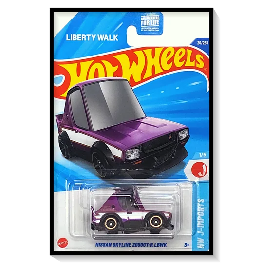 2025 Hot Wheels Mainline Nissan Skyline 2000GT-R LBWK [Metalflake Pearl Purple] #26/#250