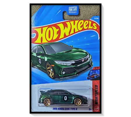 2026 Hot Wheels Mainline 2018 Honda Civic Type R [Green] #11/#250