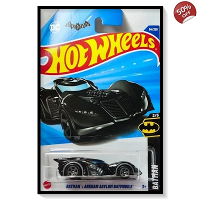 2025 Hot Wheels Mainline Batman: Arkham Asylum Batmobile [Black] #54/#250