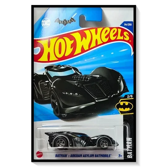 2025 Hot Wheels Mainline Batman: Arkham Asylum Batmobile [Black] #54/#250