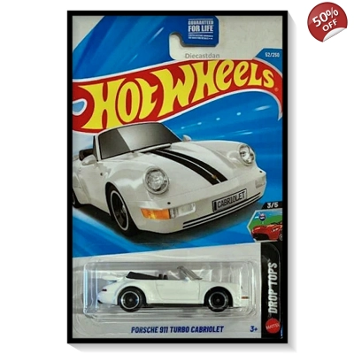 2026 Hot Wheels Mainline Porsche 911 Turbo Cabriolet #52/#250