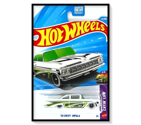 2026 Hot Wheels Mainline '59 Chevy Impala [White, Green & Black] #44/#250
