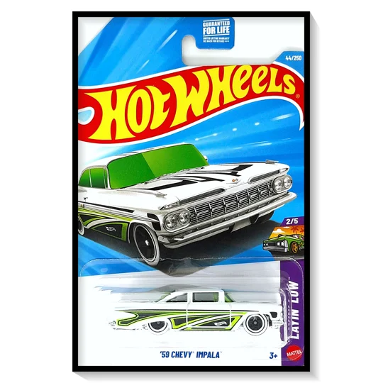2026 Hot Wheels Mainline '59 Chevy Impala [White, Green & Black] #44/#250