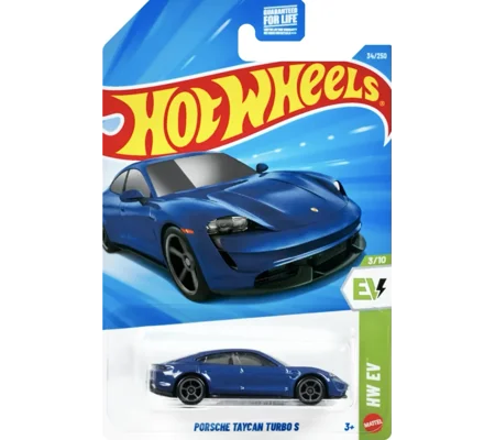 2026 Hot Wheels Mainline Porsche Taycan Turbo S (Metalflake Gentian Blue) #34/#250