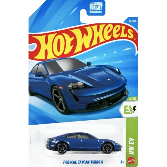 2026 Hot Wheels Mainline Porsche Taycan Turbo S (Metalflake Gentian Blue) #34/#250