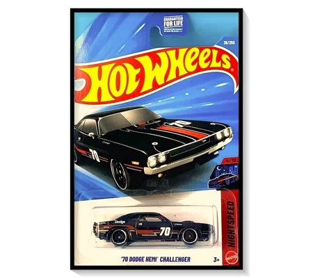 2026 Hot Wheels Mainline '70 Dodge Hemi Challenger [Black] #36/#250
