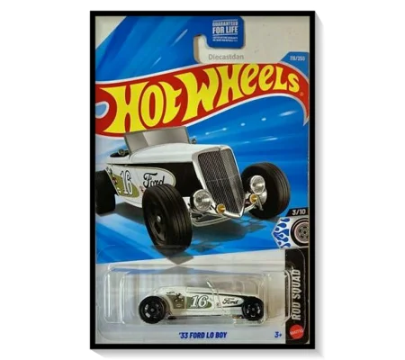 2026 Hot Wheels Mainline '33 Ford Lo Boy [Satin White] #119/#250