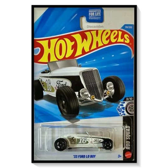 2026 Hot Wheels Mainline '33 Ford Lo Boy [Satin White] #119/#250
