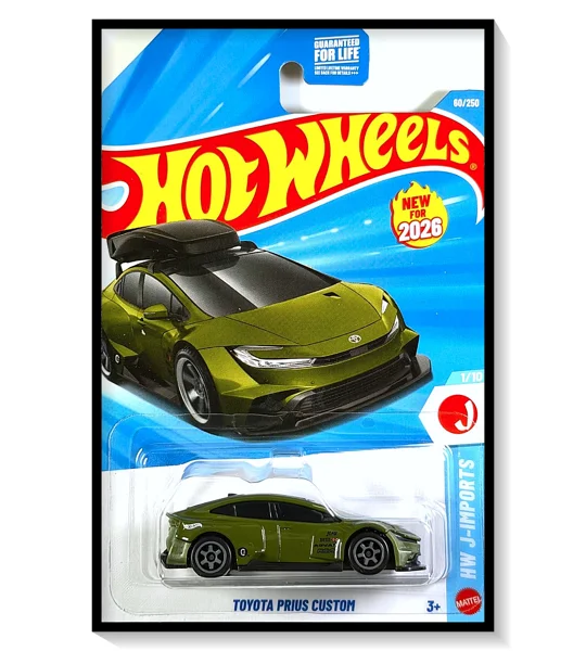 2026 Hot Wheels Mainline Toyota Prius Custom [Olive Green] [No roof box[ #60/#250