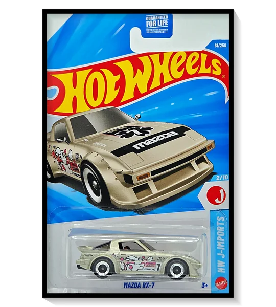 2026 Hot Wheels Mainline Mazda RX-7 [Metal Flake Champagne] #61/#250