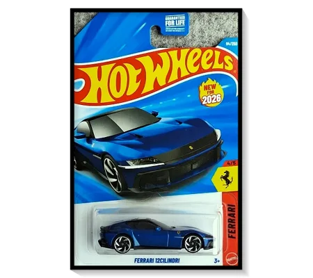 2026 Hot Wheels Mainline Ferrari 12Cilindri [Metalflake Blue] #94/#250