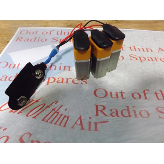 pp9 to pp3 adapter /converter double power.pp9 9v battery equivalent