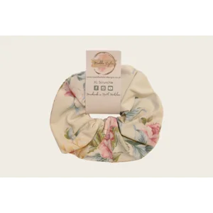 XL Scrunchie - Cream Floral LIMITED EDITION