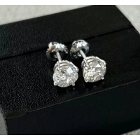 1.81Cttw Diamond Studs in Solid 1..