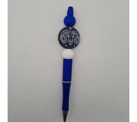 Aries Star Sign Silicone Bead Pen