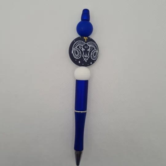 Aries Star Sign Silicone Bead Pen