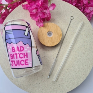 Bad Bitch Juice Glass Cup