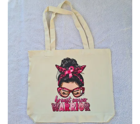 Breast Cancer Warrior Tote Bag