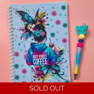 But First Coffee Notebook and Pen Bundle