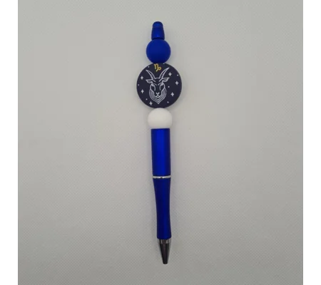 Capricorn Star Sign Silicone Bead Pen