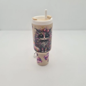 Cat Mini Tumbler Keychain