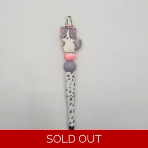 Cat Silicone Bead Pen