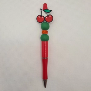 Cherry Silicone Bead Pen