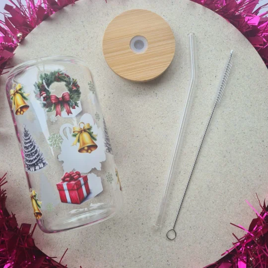 Christmas Sweets Glass Cup