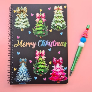 Christmas Trees Notebook and Pen Bundle