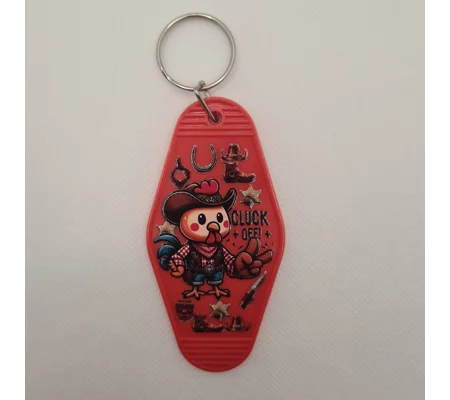 Cluck Off Keychain