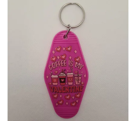 Coffee Is My Valentine Keychain