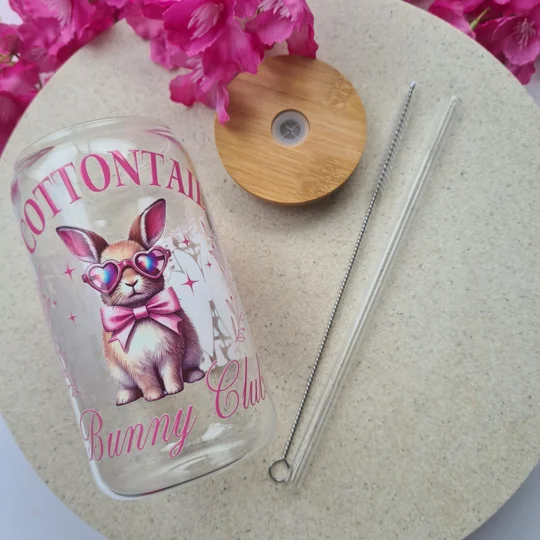 Cottontail Bunny Club Glass Cup