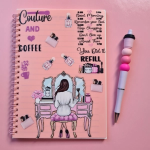 Couture and Coffee Notebook and Pen Bundle