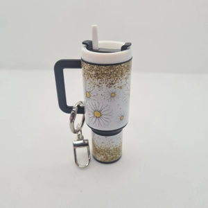 Daisy Mini Tumbler Keychain