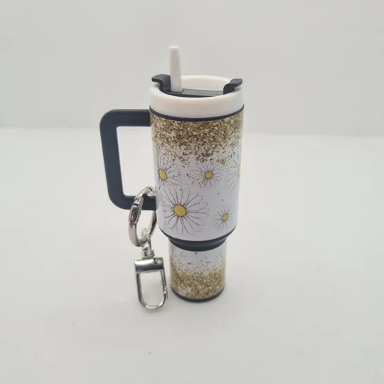 Daisy Mini Tumbler Keychain