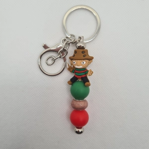 Freddy Krueger Silicone Bead Keychain